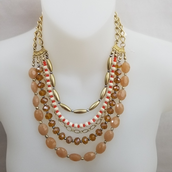 Jewelry - Tiered Necklace in Goldtone